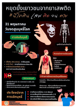 สื่อประชาสัมพันธ์ รณรงค์วันงดสูบบุหรี่โลก